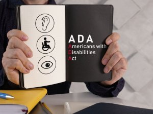 Americans With Disabilities Act Ada Is Shown Using A Text